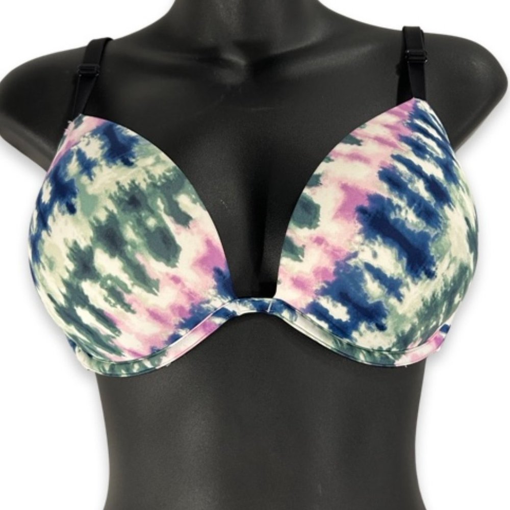 Pink by Victoria's Secret Tie-Dye Designed Wire Bra 32DD